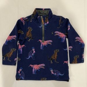 Joules dinosaur zip-up sweatshirt, size 5